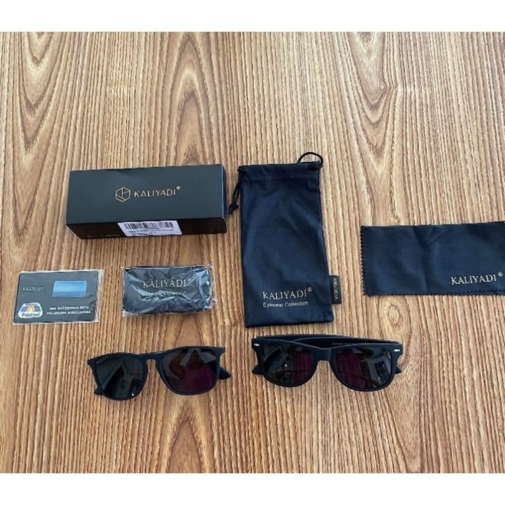 2 Polarized Sunglasses for Men and Women Semi-Rimless Frame Driving Sun glasses